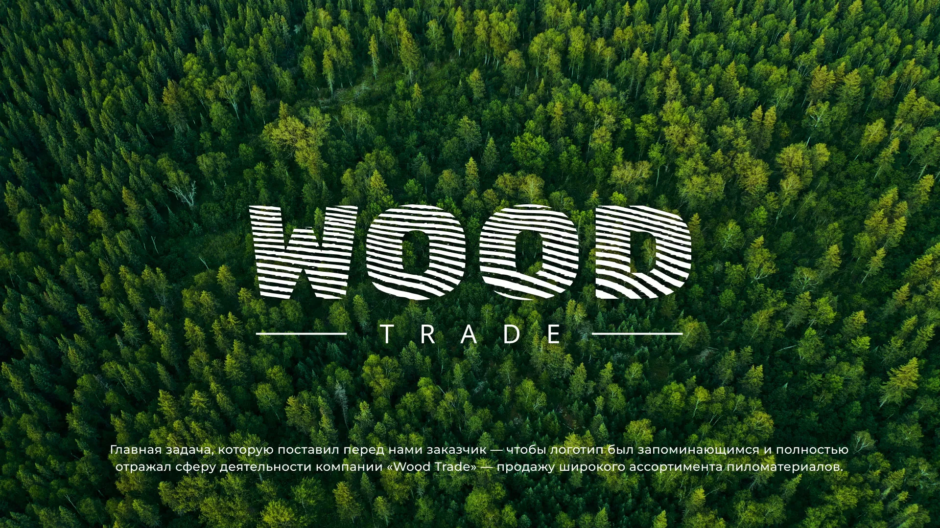 Разработка логотипа для компании «Wood Trade» в Николаевске