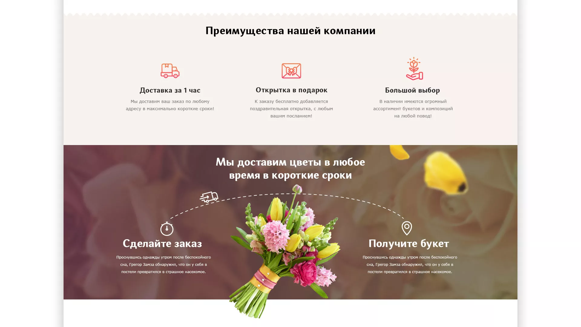 Создание интернет-магазина «Букет-онлайн» по цветам в Николаевске